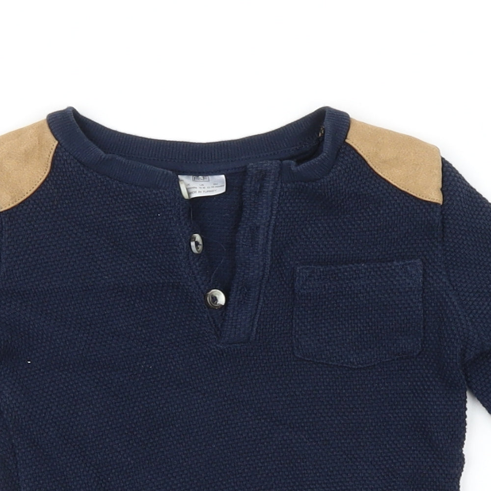 F&F Boys Blue   Pullover Jumper Size 12-18 Months
