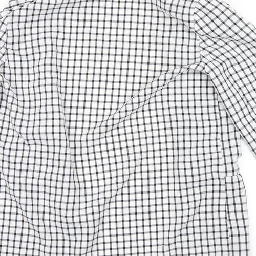 Primark Womens White Check  Jacket Coatigan Size 12