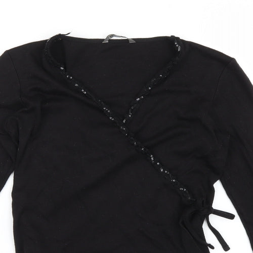 River Island Womens Black   Cardigan Jumper Size S  - cropped cardigan