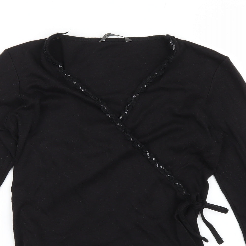 River Island Womens Black   Cardigan Jumper Size S  - cropped cardigan