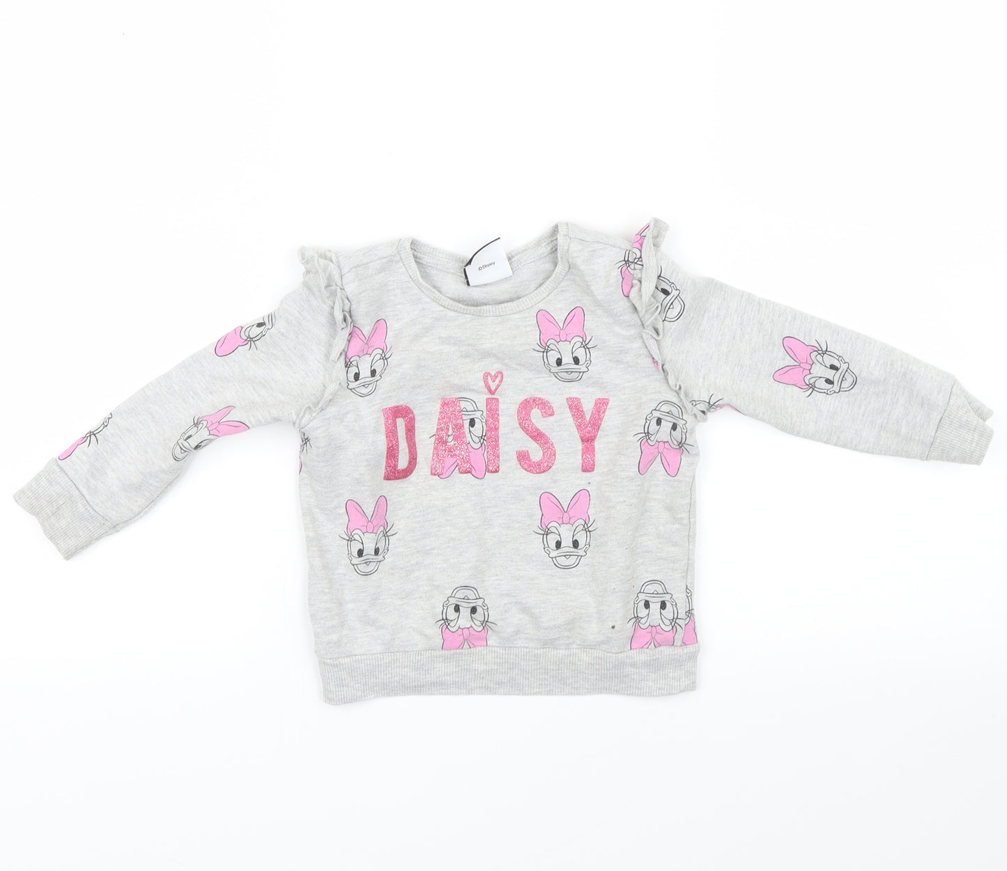 George Girls Grey   Pullover Sweatshirt Size 2-3 Years  - daisy duck