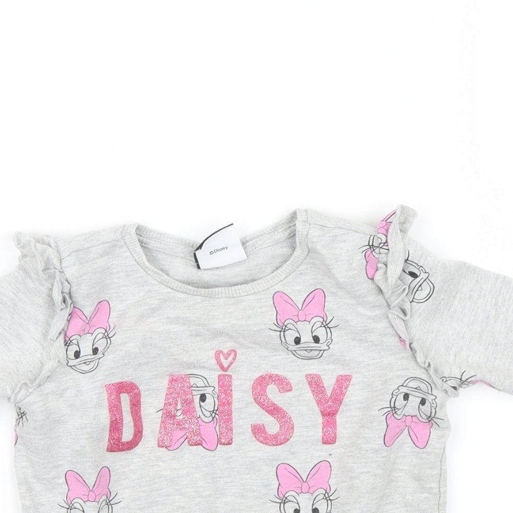 George Girls Grey   Pullover Sweatshirt Size 2-3 Years  - daisy duck