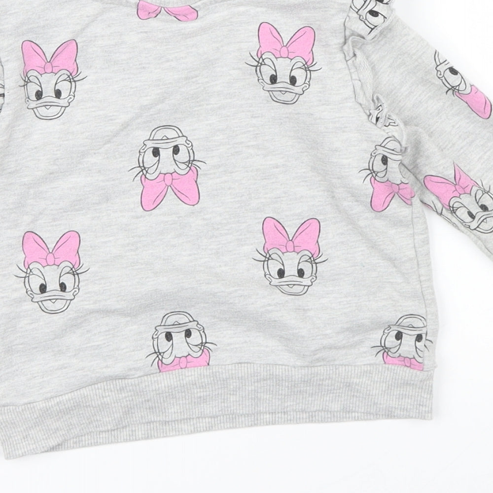 George Girls Grey   Pullover Sweatshirt Size 2-3 Years  - daisy duck