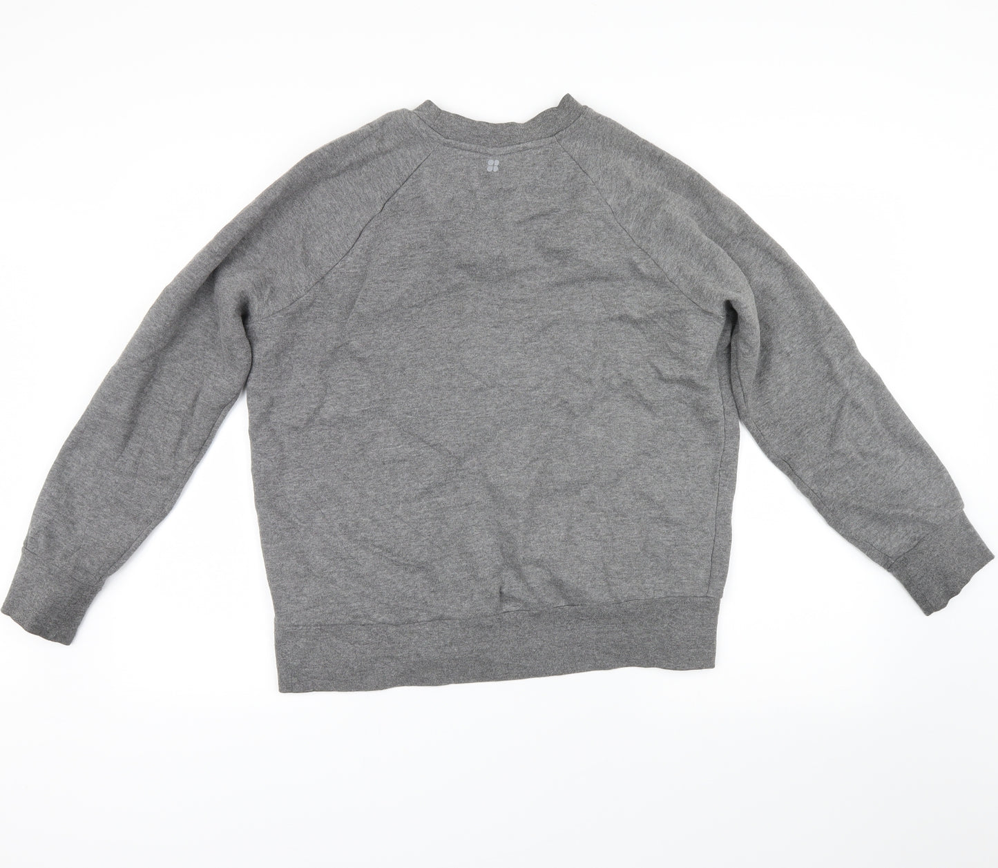 Sweaty Betty Womens Grey   Pullover Sweatshirt Size S  - no pain no champagne