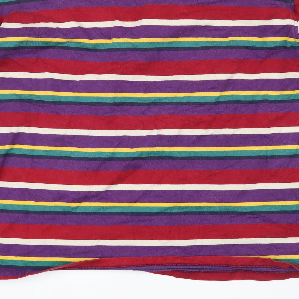 Cotton Traders Mens Purple Striped   Polo Size 3XL