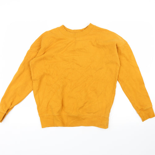 NEXT Womens Yellow   Pullover Sweatshirt Size 6