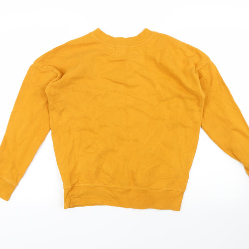 NEXT Womens Yellow   Pullover Sweatshirt Size 6