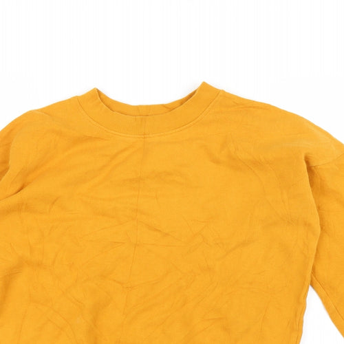 NEXT Womens Yellow   Pullover Sweatshirt Size 6