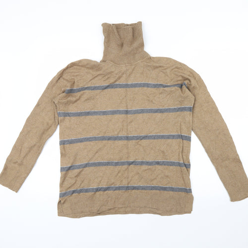 NEXT Womens Brown Striped  Pullover Jumper Size 12