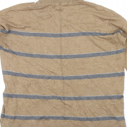 NEXT Womens Brown Striped  Pullover Jumper Size 12