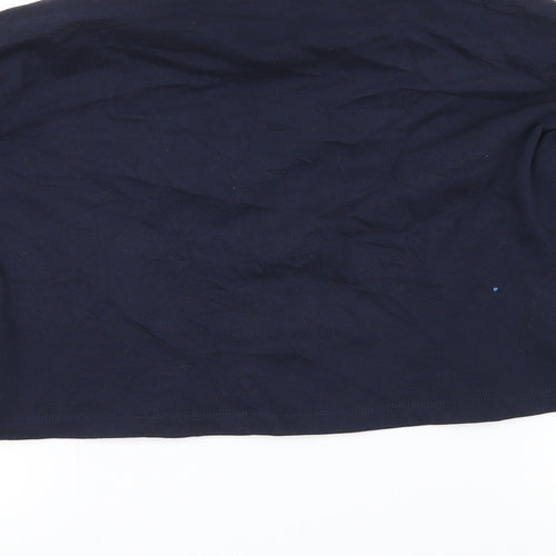 H&M Girls Blue   Pullover Sweatshirt Size 10-11 Years  - stripe on sleeves