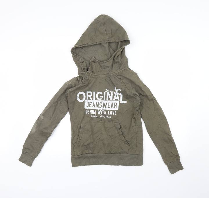 only  Womens Green   Pullover Hoodie Size XS  - denim with love