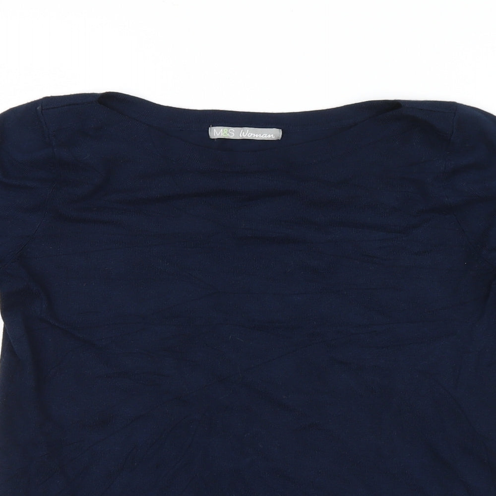 Marks and Spencer Womens Blue   Pullover Jumper Size 10