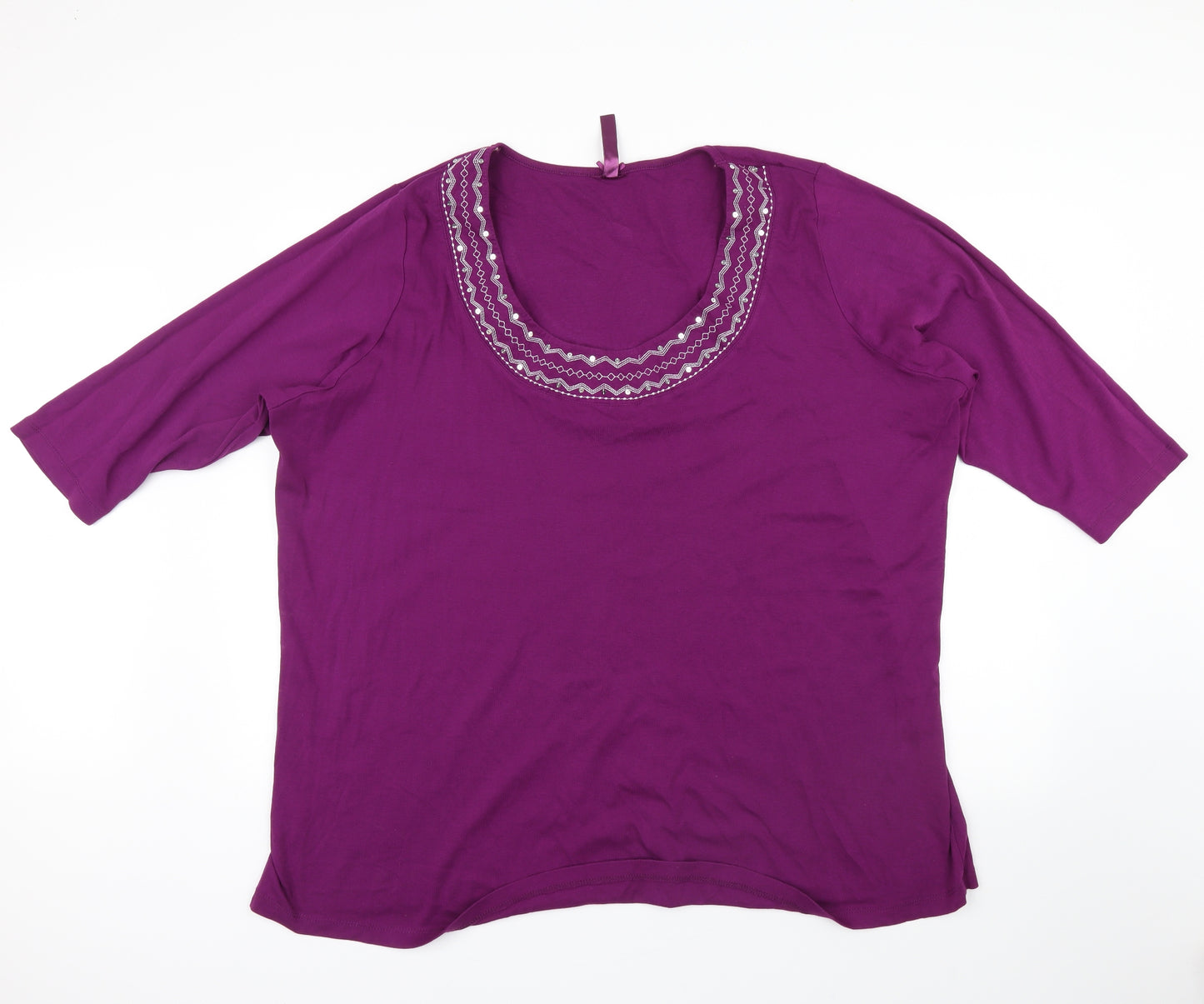 Preworn Womens Purple   Basic Blouse Size 30