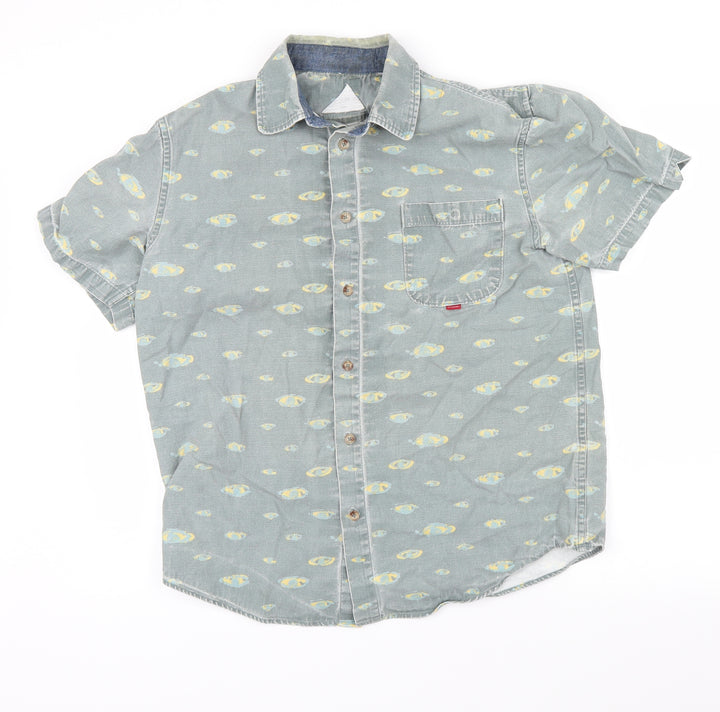 Altamont Mens Blue Button-Up Size L