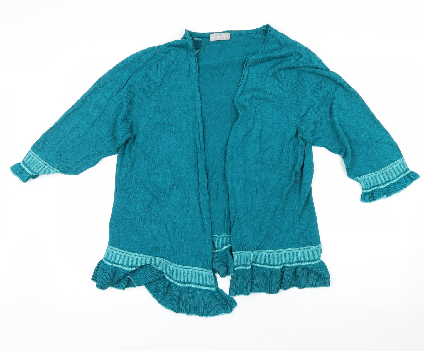 Per Una Womens Green   Cardigan Jumper Size 20