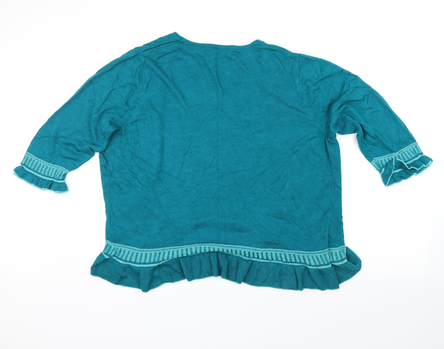 Per Una Womens Green   Cardigan Jumper Size 20
