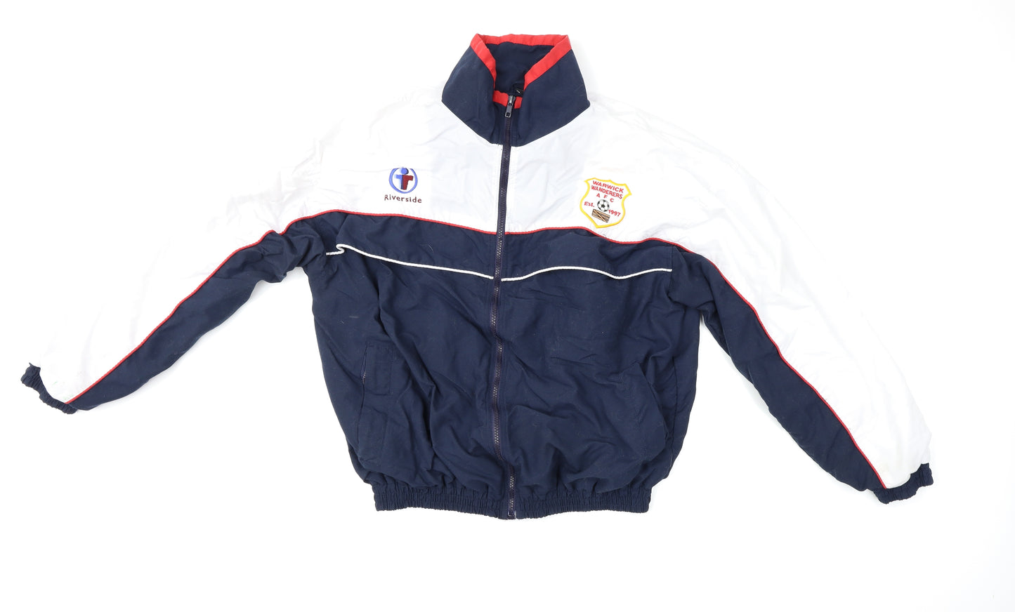 Warwick Wanders Mens Blue   Jacket  Size M  - Football