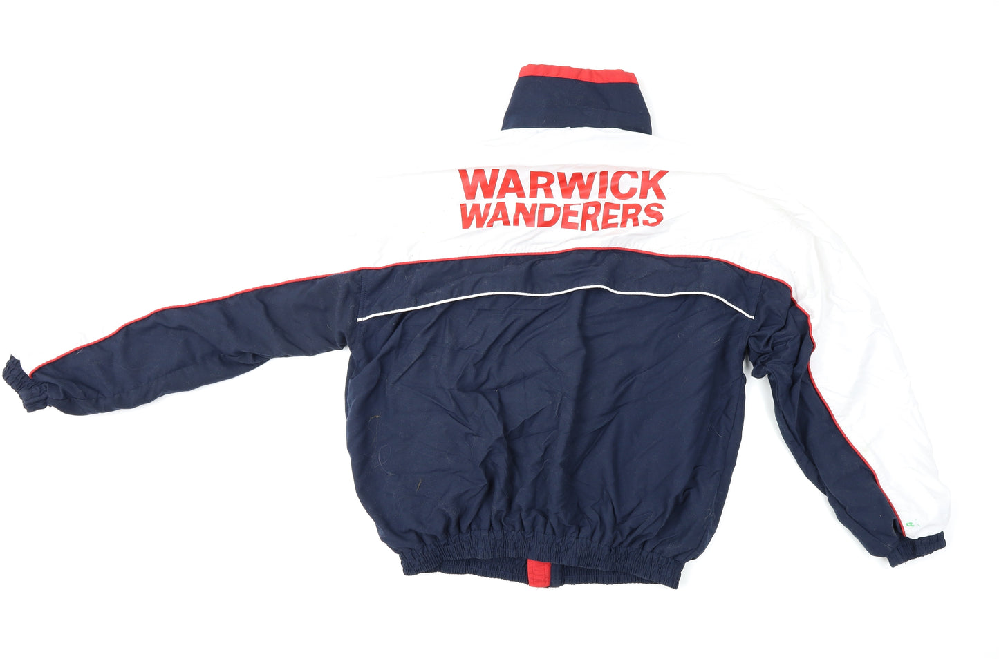 Warwick Wanders Mens Blue   Jacket  Size M  - Football