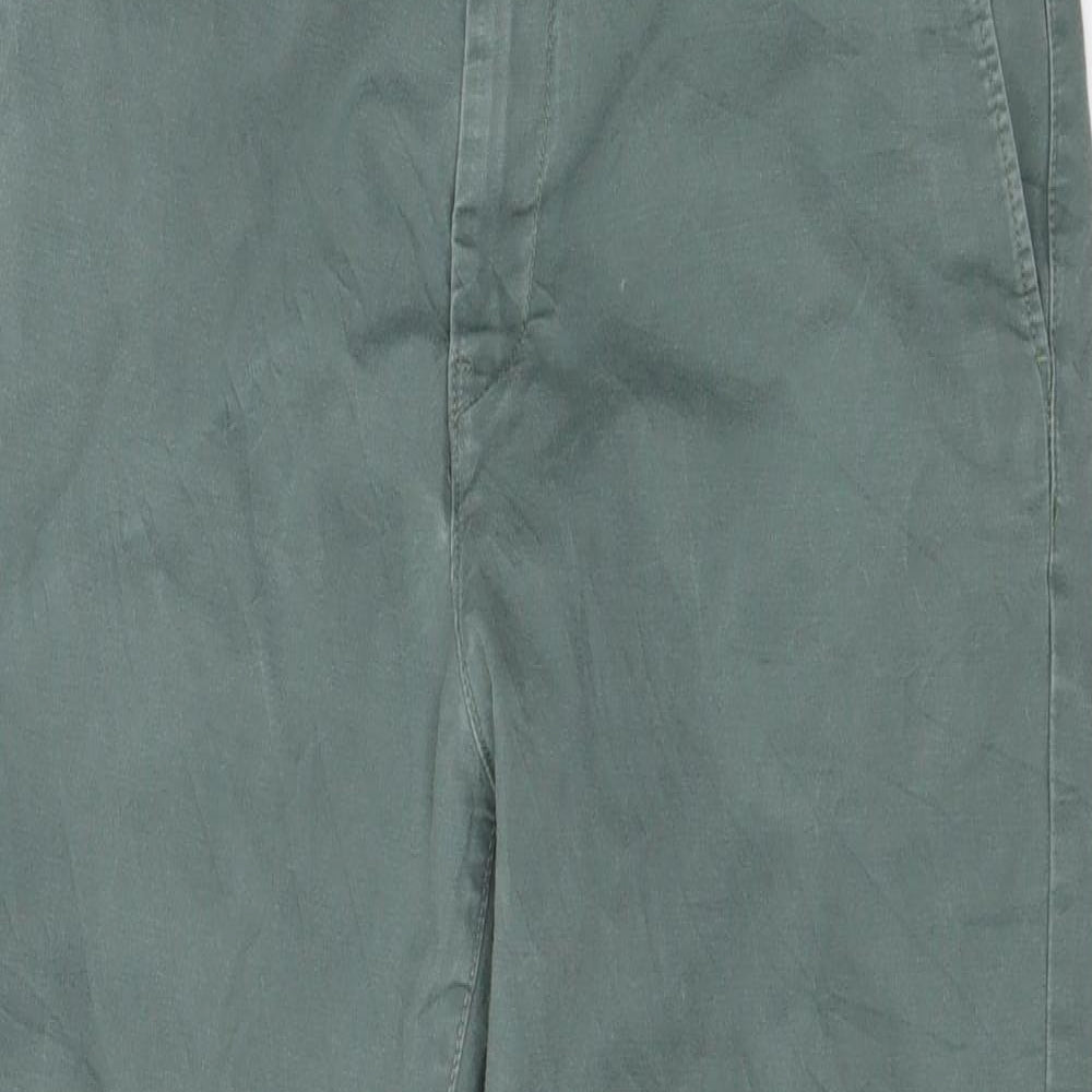 H&M Mens Green   Chino Trousers Size 33 L29 in