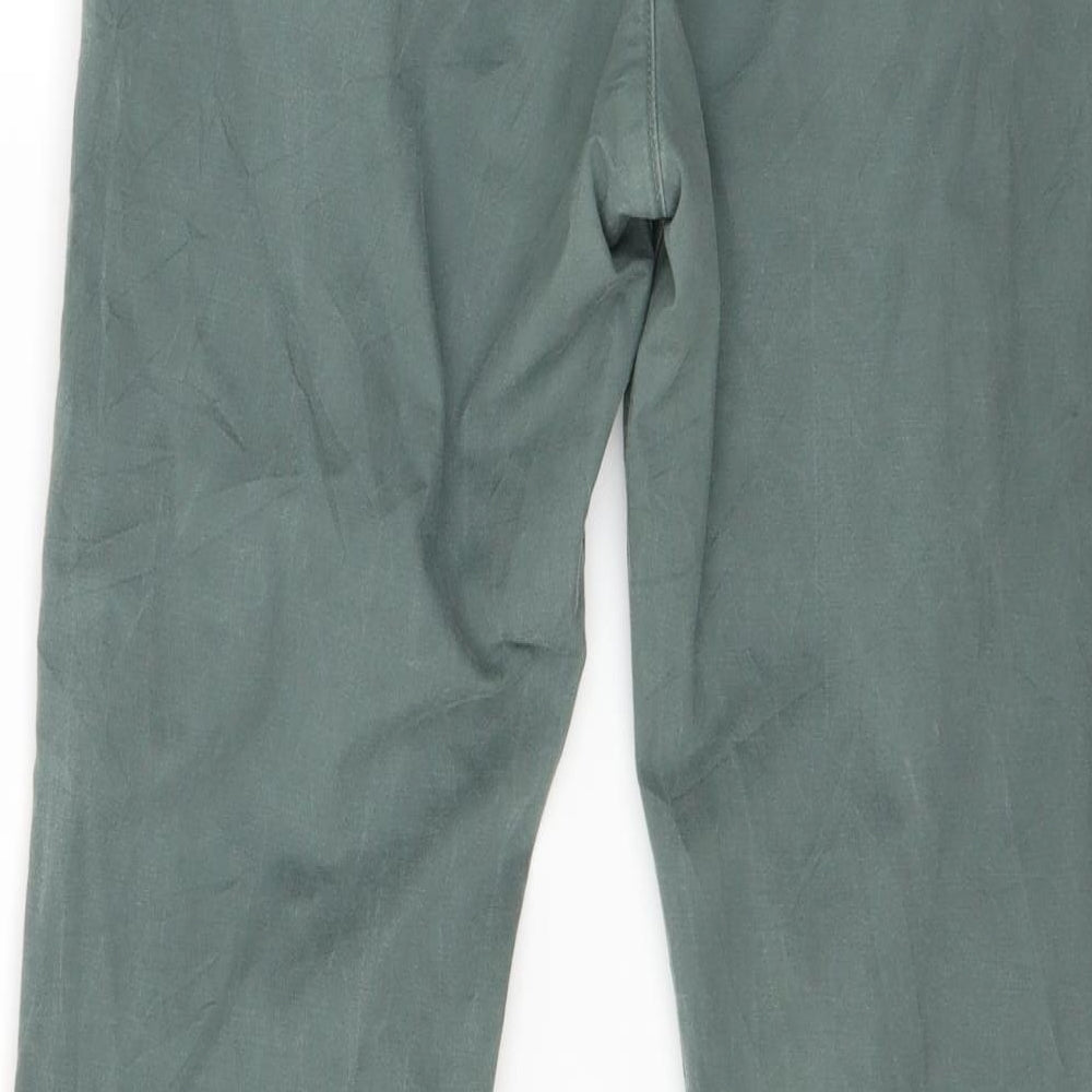 H&M Mens Green   Chino Trousers Size 33 L29 in