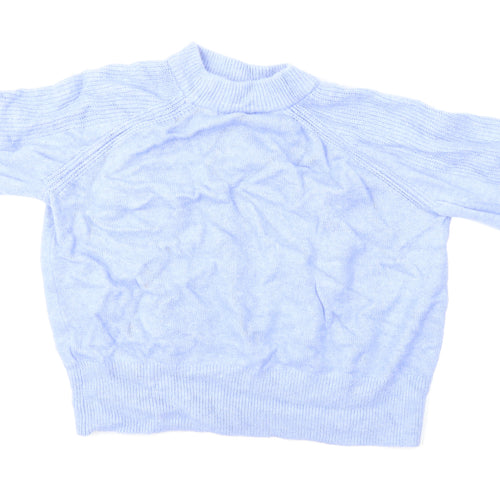 M&S Womens Blue   Pullover Jumper Size L  - Cropped