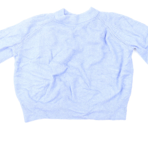 M&S Womens Blue   Pullover Jumper Size L  - Cropped