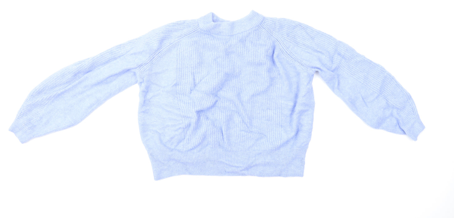 M&S Womens Blue   Pullover Jumper Size L  - Cropped