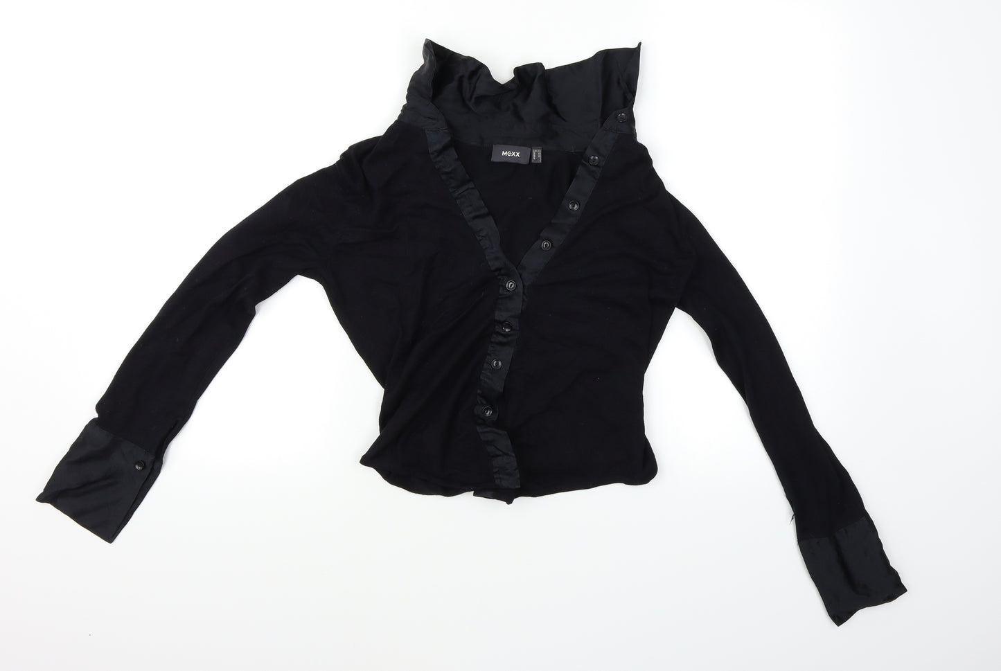 Mexx Womens Black   Cropped Blouse Size XS