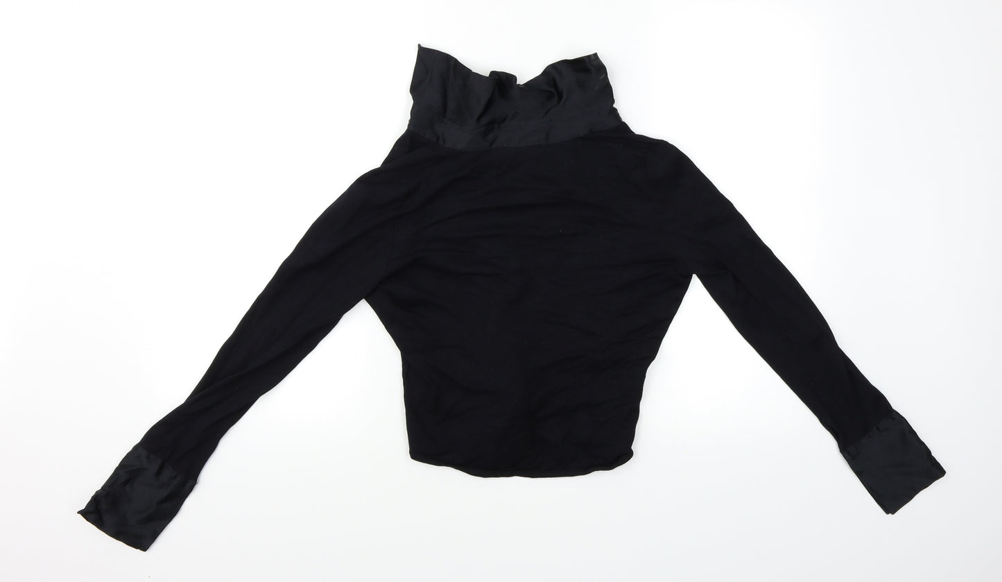 Mexx Womens Black   Cropped Blouse Size XS