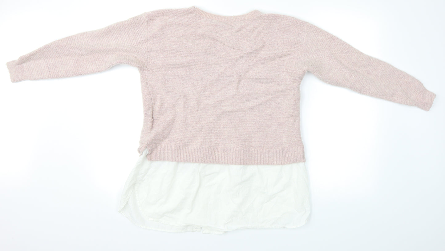 Monsoon Womens Pink   Pullover Jumper Size L