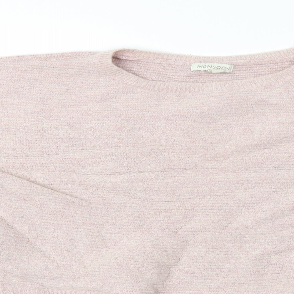 Monsoon Womens Pink   Pullover Jumper Size L