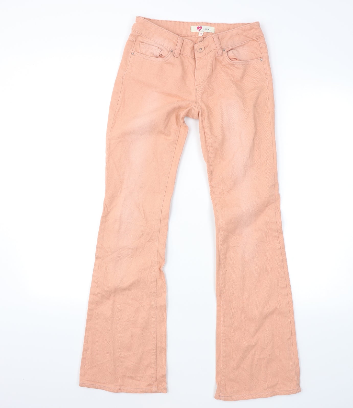 Ole by Koton Womens Pink  Denim Flared Jeans Size 25 L29 in