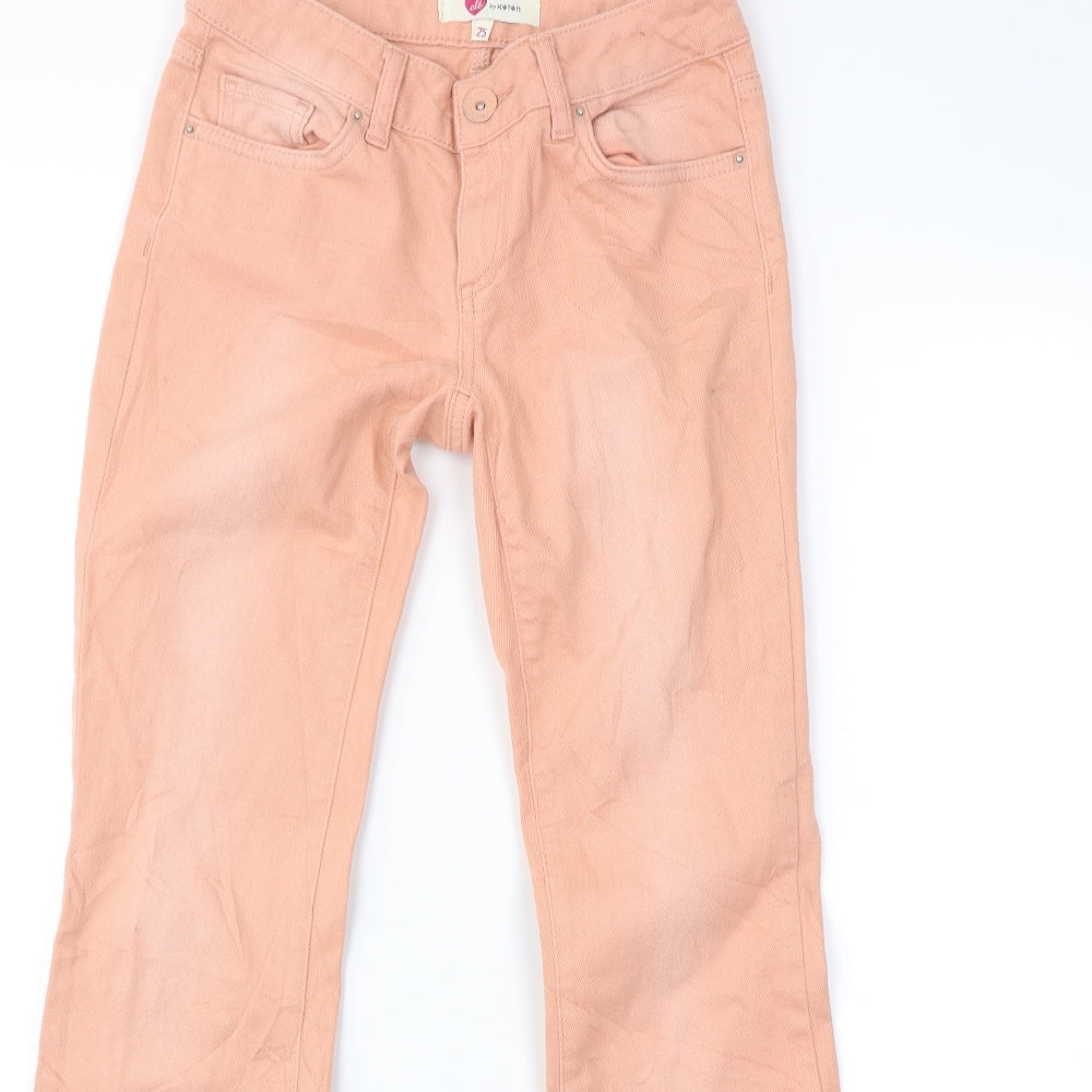 Ole by Koton Womens Pink  Denim Flared Jeans Size 25 L29 in