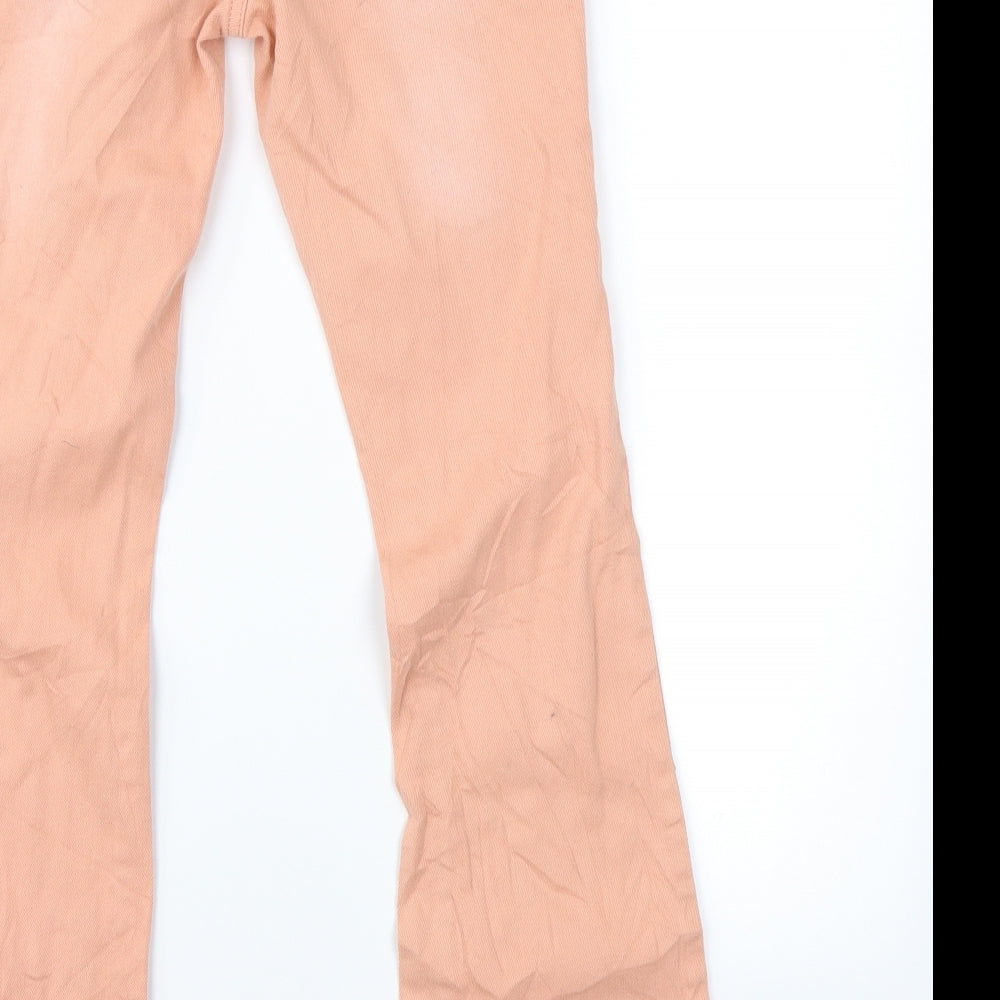 Ole by Koton Womens Pink  Denim Flared Jeans Size 25 L29 in