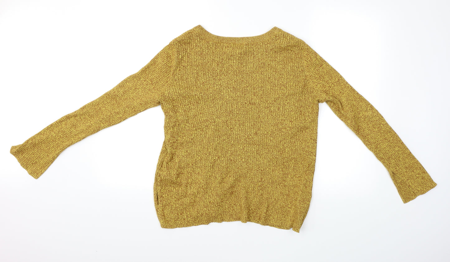 H&M Womens Yellow   Pullover Jumper Size L