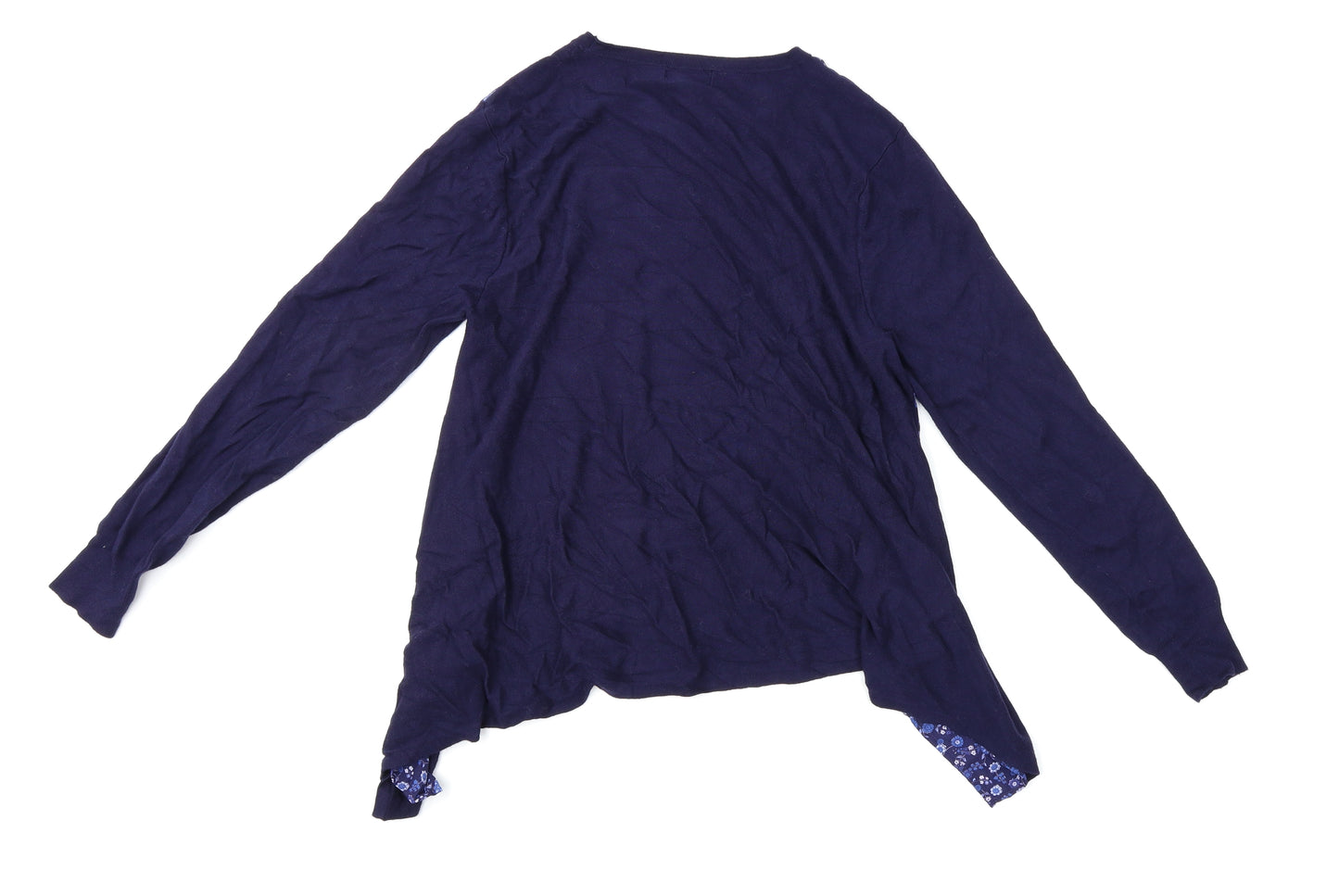 Monsoon Womens Blue Floral  Basic Blouse Size 14