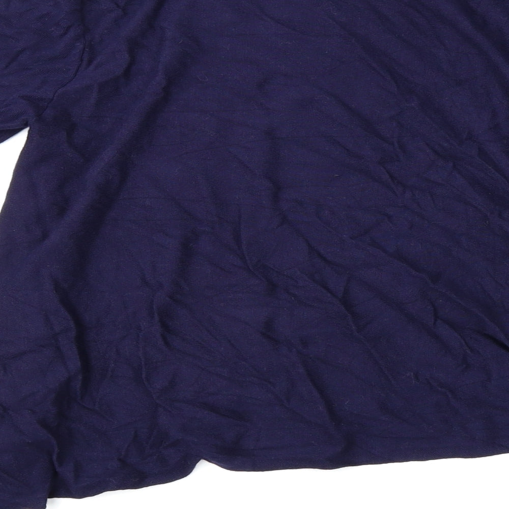 Monsoon Womens Blue Floral  Basic Blouse Size 14