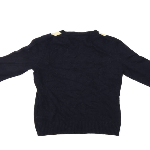 Basler Womens Black Geometric  Pullover Jumper Size 12