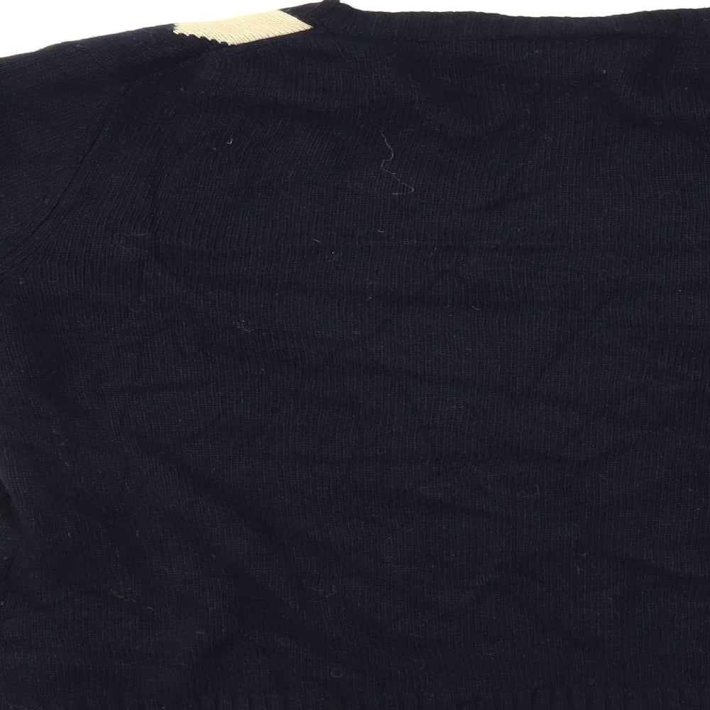 Basler Womens Black Geometric  Pullover Jumper Size 12