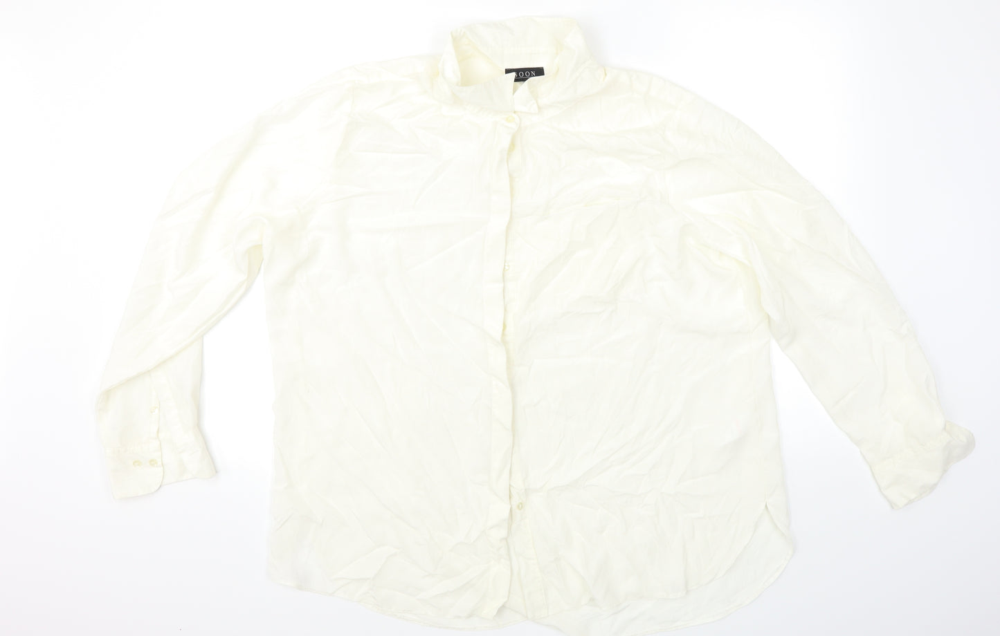 Soon Womens White   Basic Button-Up Size 20