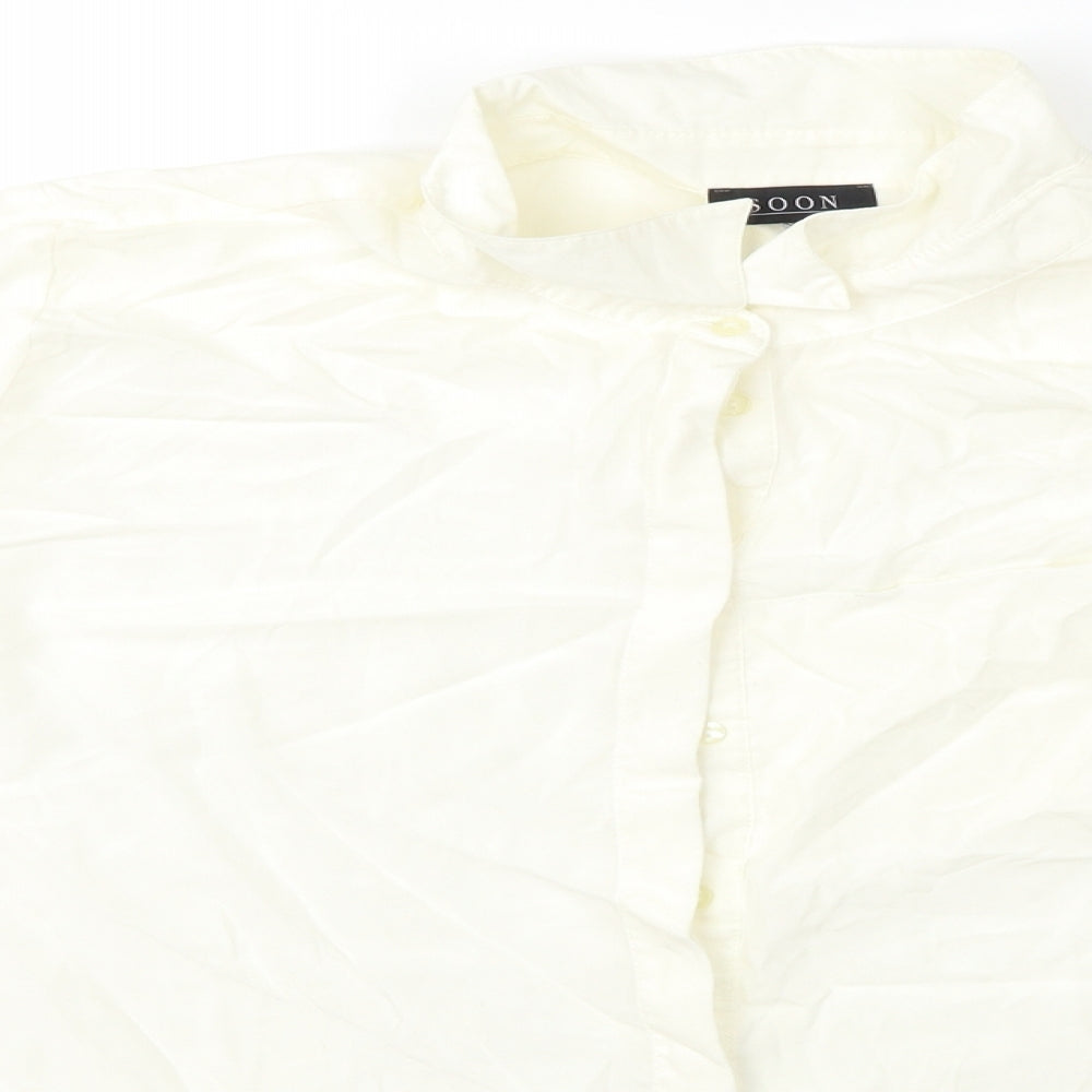 Soon Womens White   Basic Button-Up Size 20
