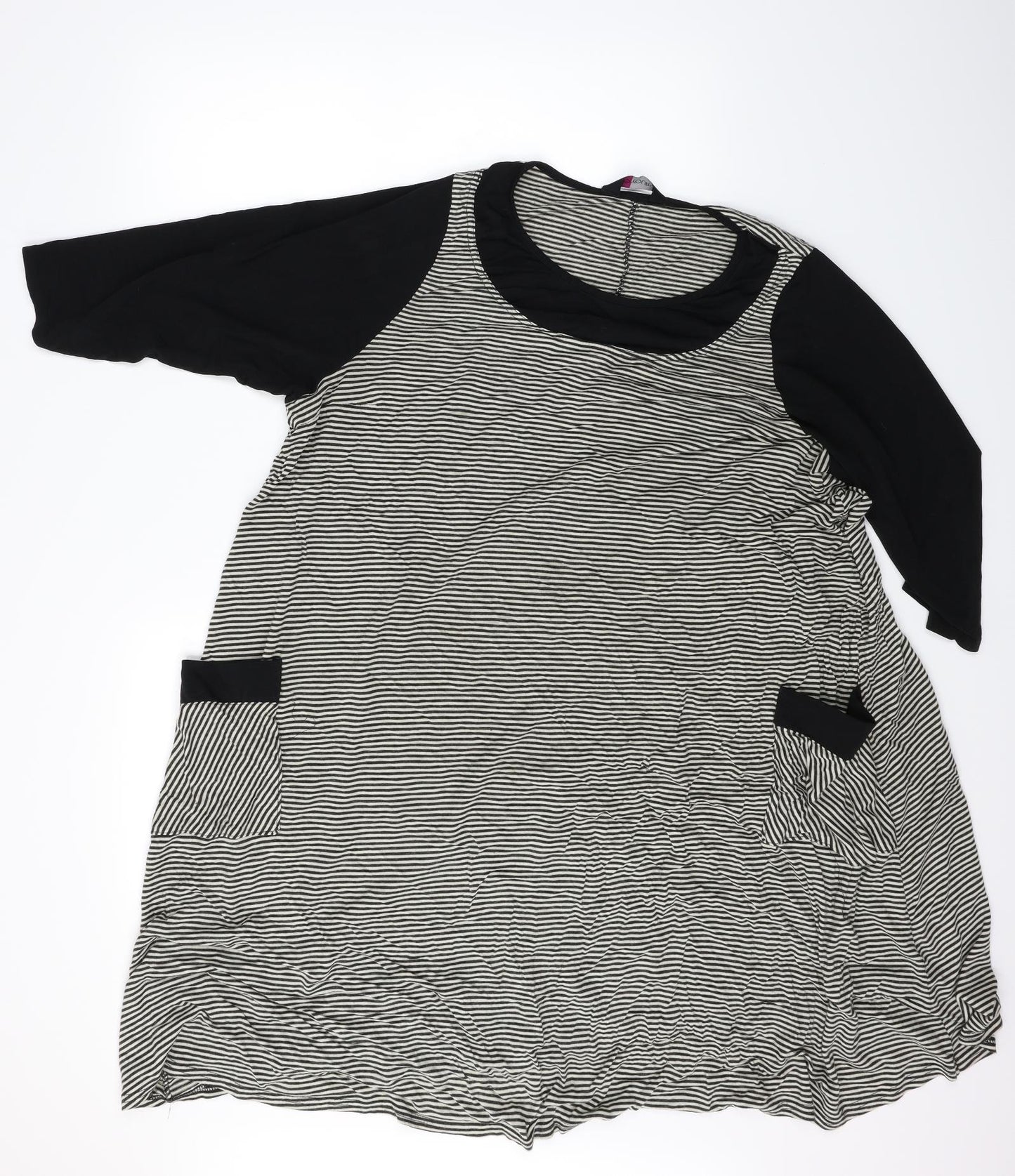 Yours Womens White Striped  A-Line  Size 24