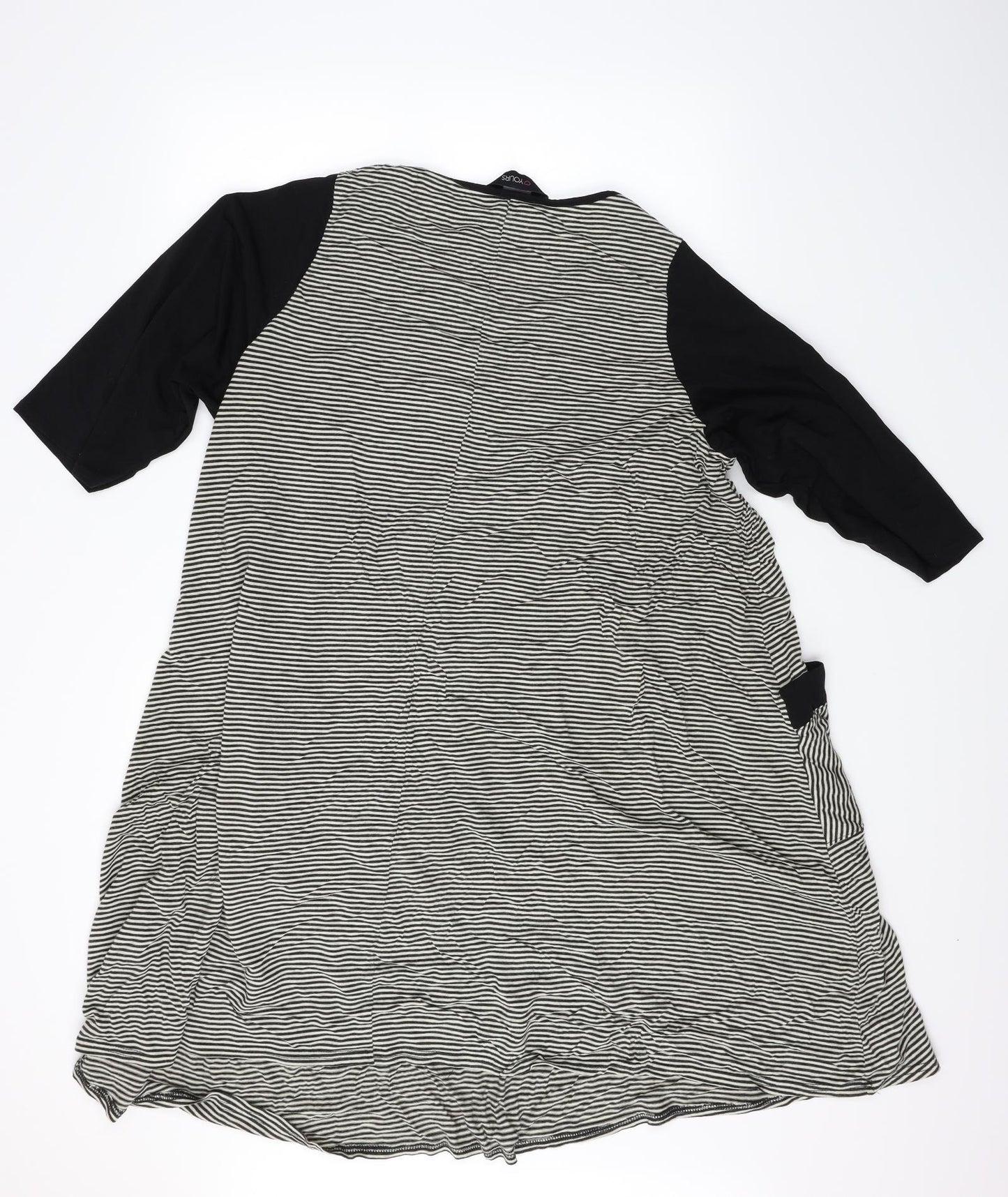 Yours Womens White Striped  A-Line  Size 24