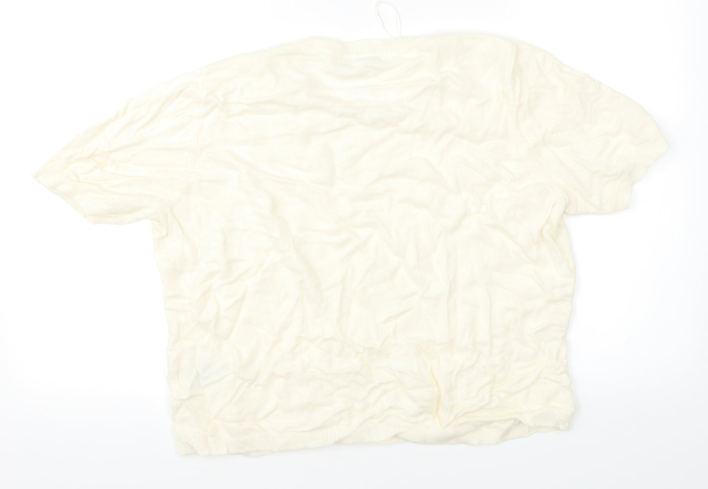 Classic Womens White   Basic T-Shirt Size 16