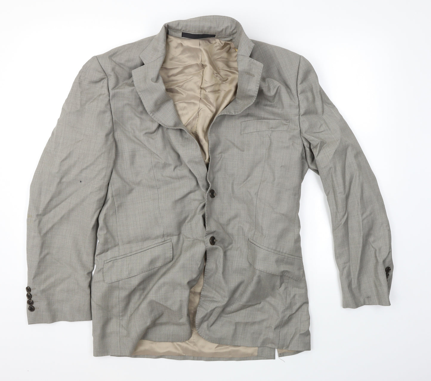 M&S Mens Beige   Jacket Blazer Size M