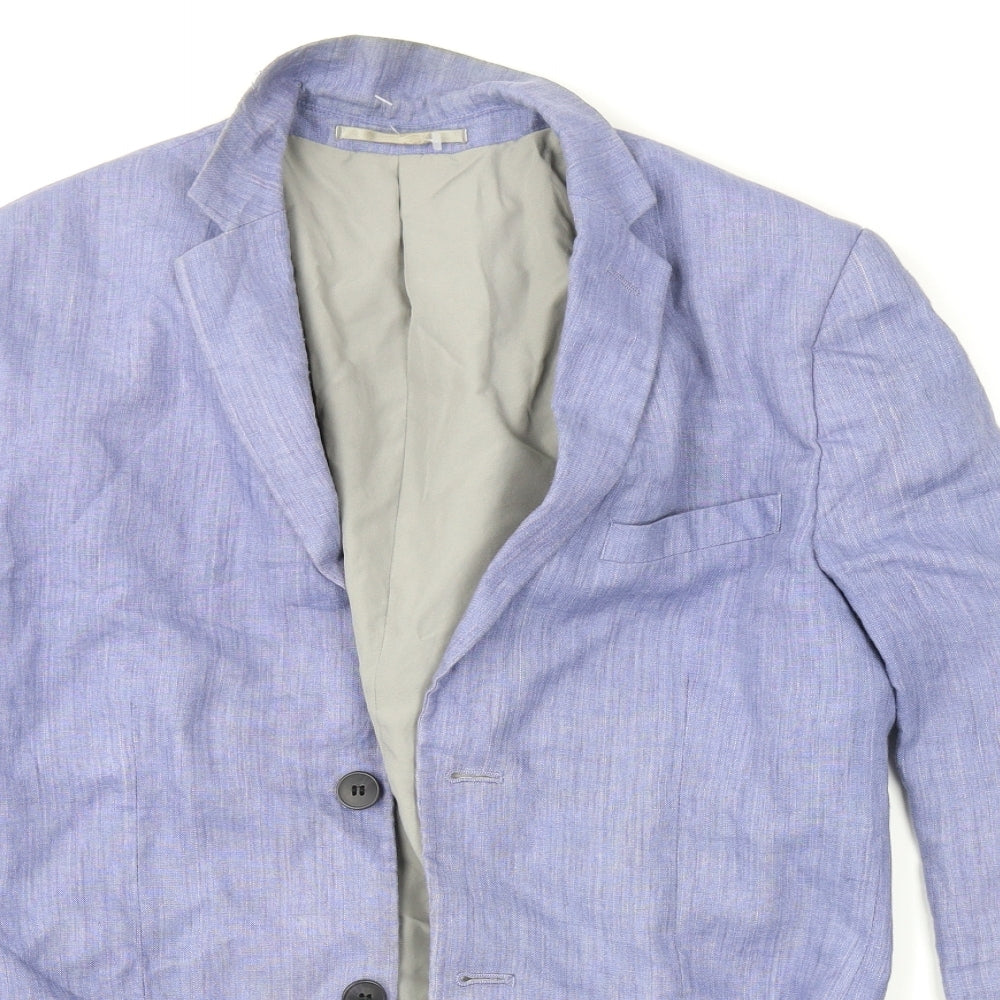H&M Mens Blue   Jacket Blazer Size 44