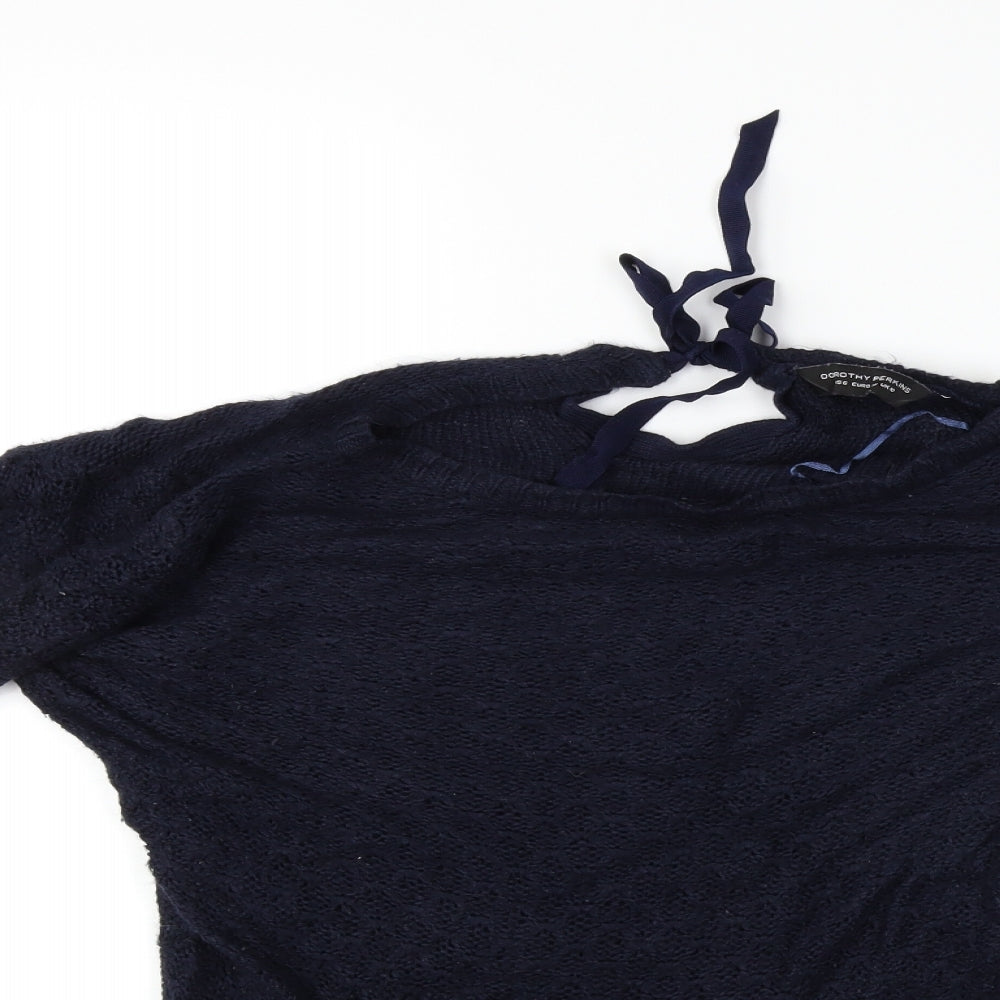 Dorothy Perkins Womens Blue   Pullover Jumper Size 6
