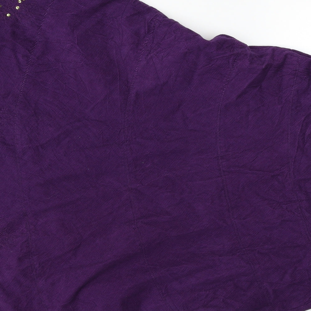 Cherokee Womens Purple   A-Line Skirt Size 14