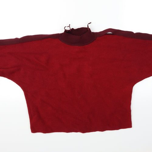 M&S Womens Red   Pullover Jumper Size 8  - Cropped